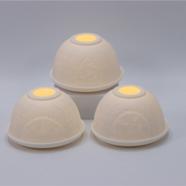 CERAMIC CHRISTMAS DECOR WITH LED LIGHT
